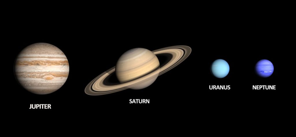 planets jupiter saturn uranus and neptune